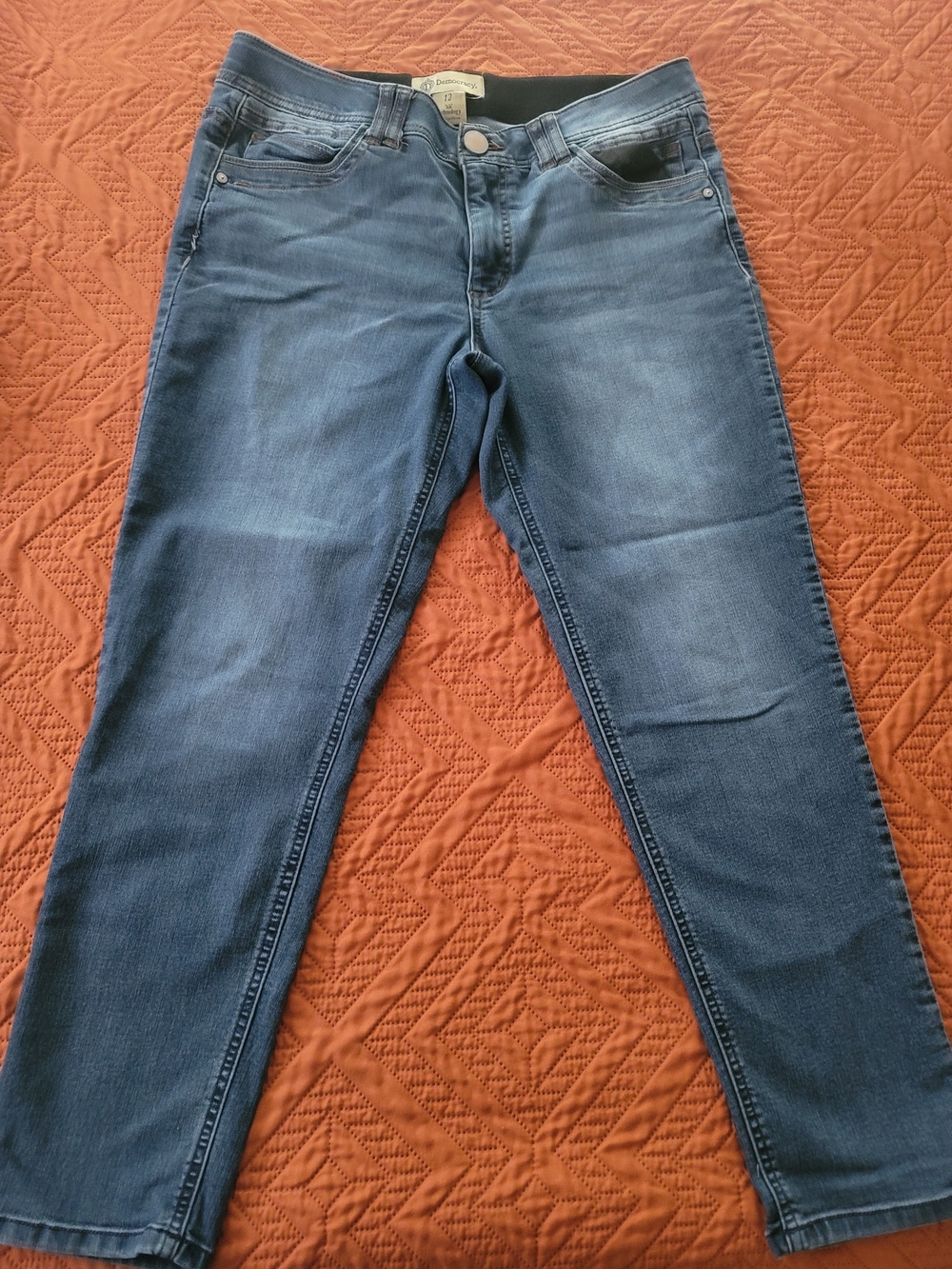 Democracy Women's Skinny Jeans in Medium Blue Wash